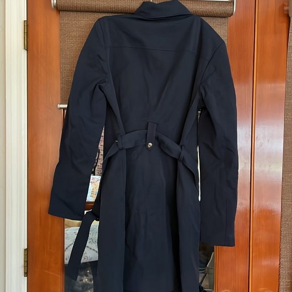 Hawthorne Crue Navy trench coat L New - Picture 5 of 5